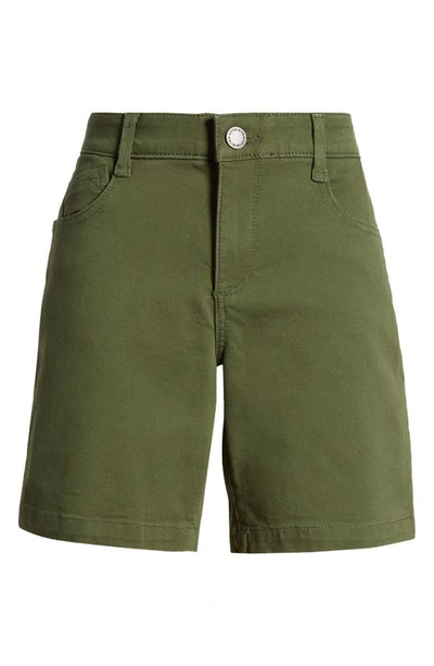 Wit & Wisdom 'ab'solution Mid Length Stretch Twill Shorts In Celadon