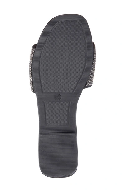 New York And Company Karli Rhinestone Slide Sandal In Black