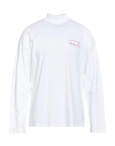 Shop Martine Rose Man T-shirt White Size L Cotton