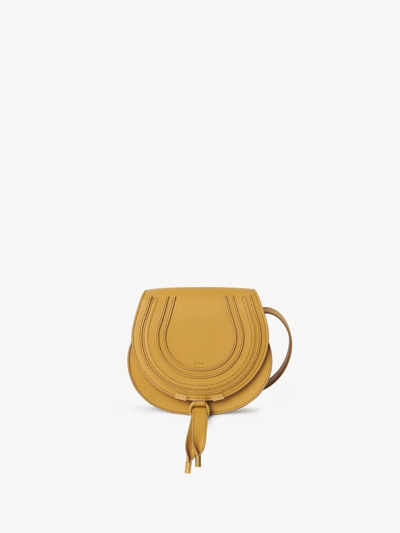 Shop Chloé Chloe Marcie Small Saddle Bag Honey Gold