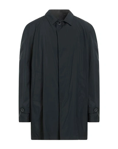 Shop Herno Man Overcoat & Trench Coat Midnight Blue Size 46 Polyester
