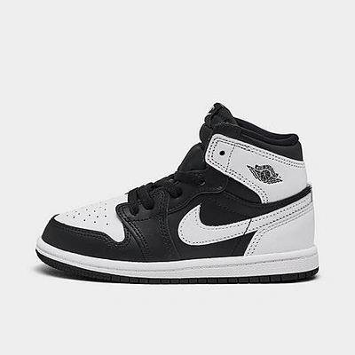 Shop Nike Kids' Toddler Air Jordan Retro 1 High Og Casual Shoes In Black/white/white