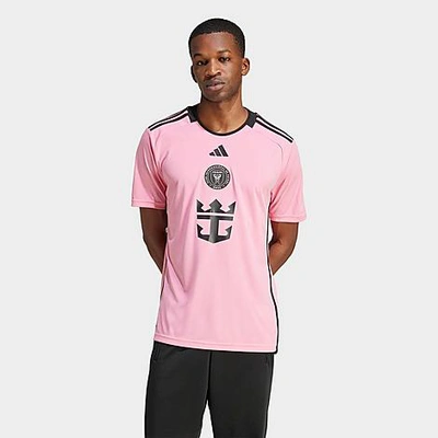 Shop Adidas Originals Adidas Men's Inter Miami Cf Mls 24-25 Lionel Messi Home Soccer Jersey In Easy Pink/black