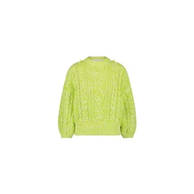 Shop Fabienne Chapot Lovely Lime Suzy Pullover With 3/4 Sleeve In Green