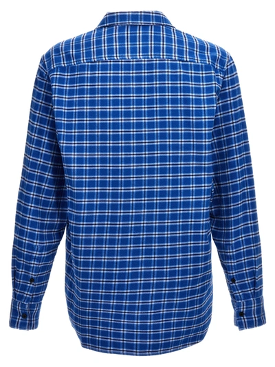 Shop 1017 Alyx 9 Sm Graphic Flannel Shirt, Blouse Light Blue