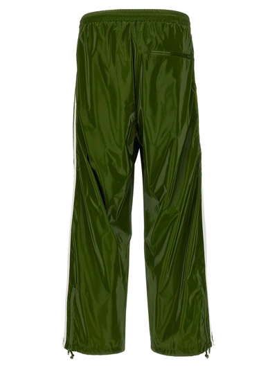Shop Doublet Laminate Track Pants Green