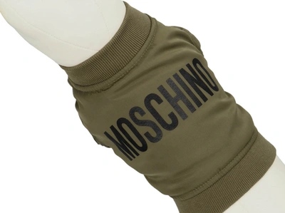Shop Moschino Pets Capsule Bomber Jacket Pets Accesories Green