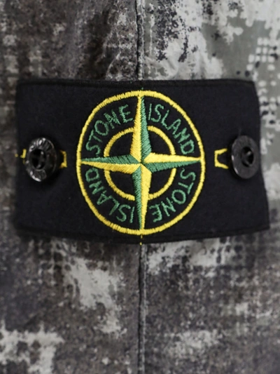 Shop Stone Island Recycled Nylon Bermuda Shorts With Removable Logo Patch