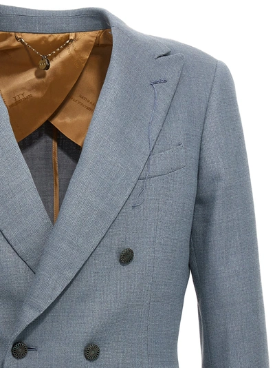 Shop Maurizio Miri Sam Blazer Light Blue