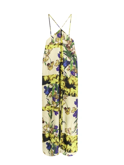 Shop Erika Cavallini Silk Dress With Floral Print