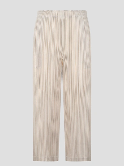 Shop Issey Miyake Thicker Bottoms 1 Trousers