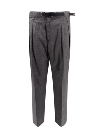 Shop Whitesand Viscose Blend Trouser With Frontal Pinces