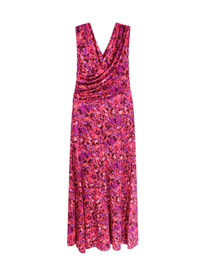 Shop Erika Cavallini Viscose Dress With Floral Print
