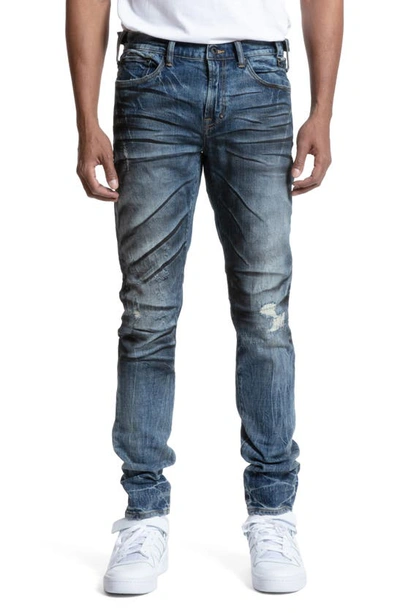 Shop Prps Ezra Stretch Cotton Jeans In Indigo