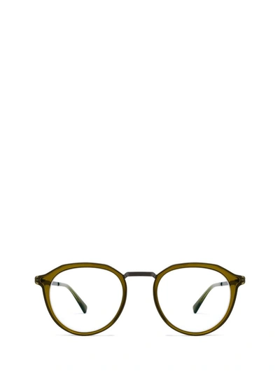 Shop Mykita Eyeglasses In A67-graphite/peridot