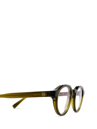 Shop Mykita Eyeglasses In C158 Peridot/shiny Silver