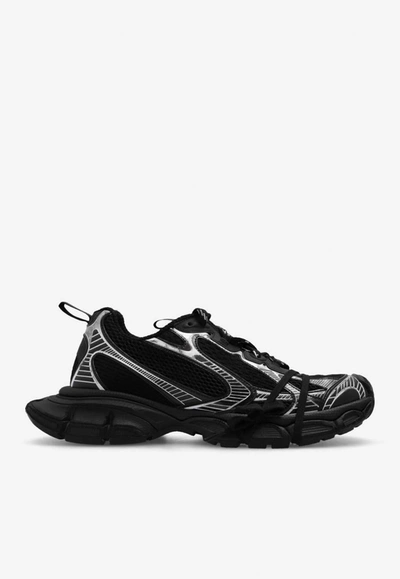 Balenciaga Men's 3xl Low-top Mesh Sneakers In Black