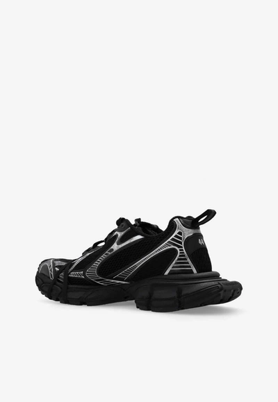 Balenciaga Men's 3xl Low-top Mesh Sneakers In Black