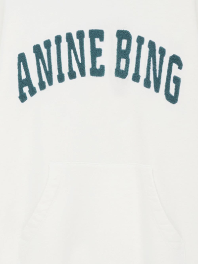 Shop Anine Bing Harvey Hoodie Woman Grey In Cotton