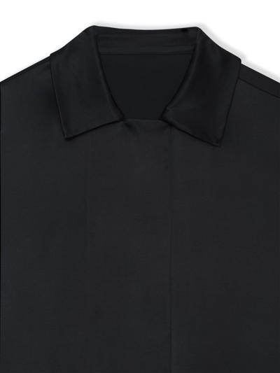 Shop Anine Bing Julia Shirt Woman Black In Silk