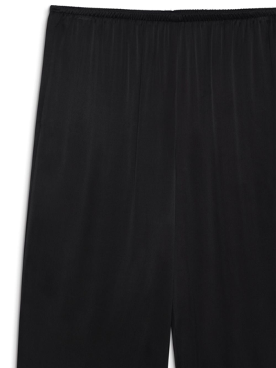 Shop Anine Bing Aden Trousers Woman Black In Silk