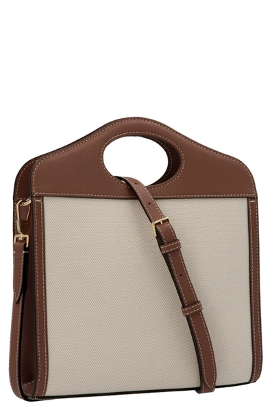 Shop Burberry Women 'pocket' Crossbody Bag In Brown