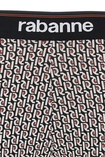 Shop Rabanne Women 'monogram' Leggings In Multicolor