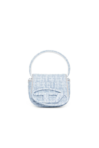 Shop Diesel Kids 1dr Oval D Logo Plaque Shoulder Bag In Blue