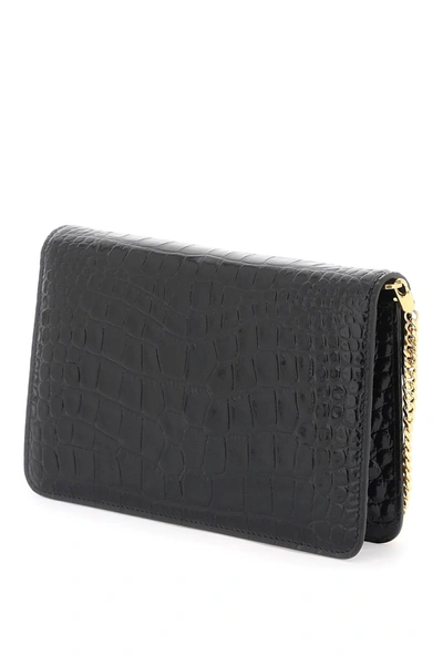 Shop Tom Ford Whitney Crocodile Print Shoulder Bag. Women In Black