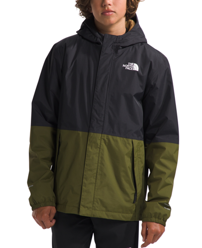 Shop The North Face Big Boys Warm Antora Rain Jacket In Forest Olive