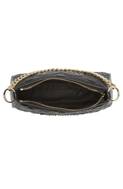 Shop Love Moschino Quilted Shoulder Bag In Nero