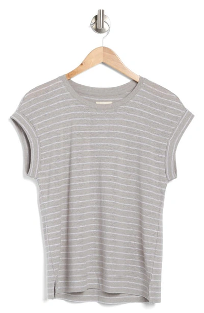 Shop Thread & Supply Louise Stripe Knit T-shirt In Grey Stripe