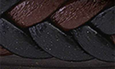 Shop Hmy Jewelry Mens' Multi-strand Bead & Braided Leather Bracelet In Brown/ Black