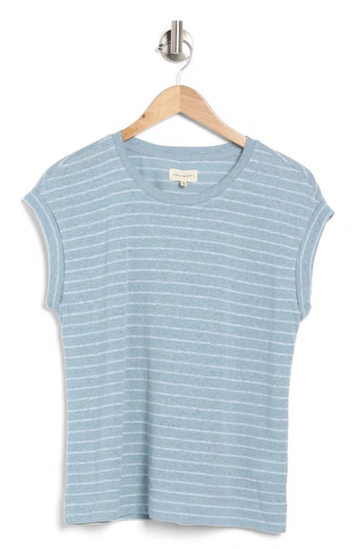 Shop Thread & Supply Louise Stripe Knit T-shirt In Ocean Stripe