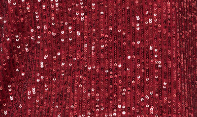 Vince Camuto Puff Sleeve Sequin Blouse In Dark Wine