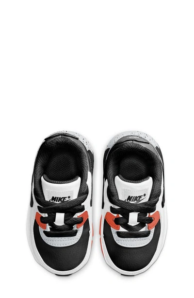 Shop Nike Kids' Air Max 90 Sneaker In White/ Black/ Orange/ Aqua