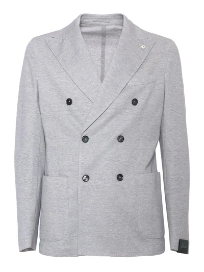 Shop Brando-lubiam Jacket In Gray