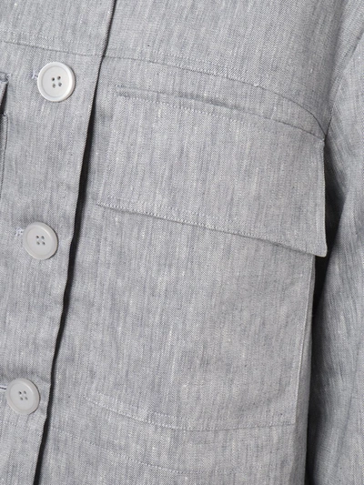 Duno Dizy Gray Jacket In White
