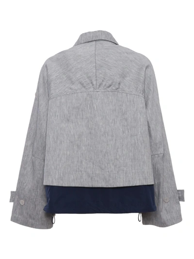 Duno Dizy Gray Jacket In White
