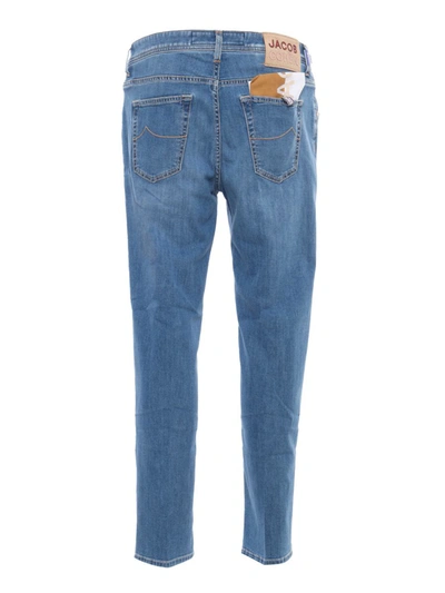 Jacob Cohen 5 Pockets Denim Pants In Multicolor