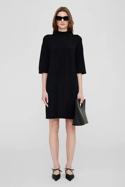 Shop Anine Bing Claudia Mini Dress In Black