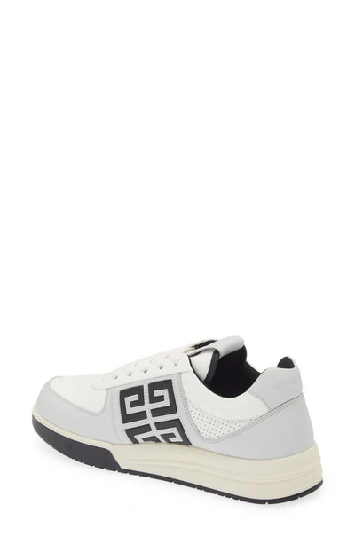 Shop Givenchy G4 Low Top Leather Sneaker In Grey/ Black