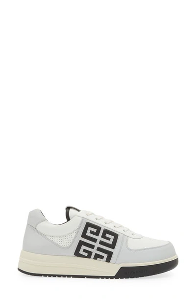 Shop Givenchy G4 Low Top Leather Sneaker In Grey/ Black