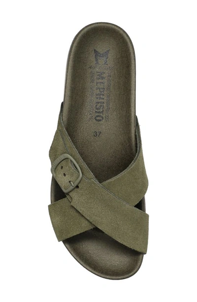 Shop Mephisto Kennie Platform Slide Sandal In Loden