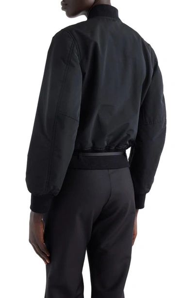Shop Givenchy Voyou Belted Bomber Jacket In Black