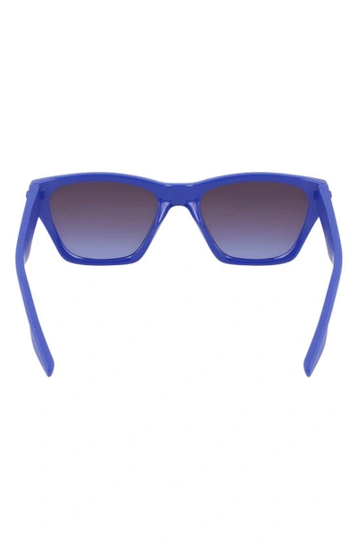 Converse Recraft 54mm Gradient Cat Eye Sunglasses In  Blue