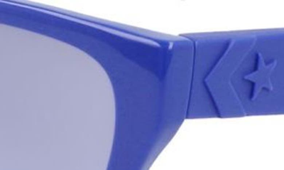 Shop Converse Recraft 54mm Gradient Cat Eye Sunglasses In  Blue