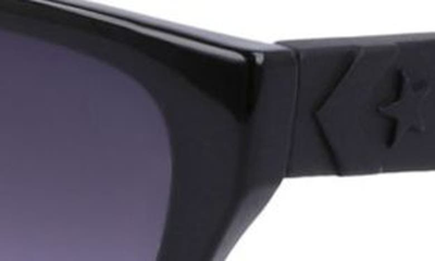 Converse Recraft 54mm Gradient Cat Eye Sunglasses In Black