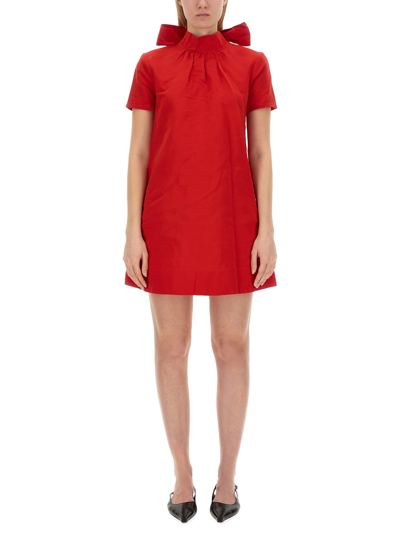 Shop Staud Mini Dress "ilana" In Red