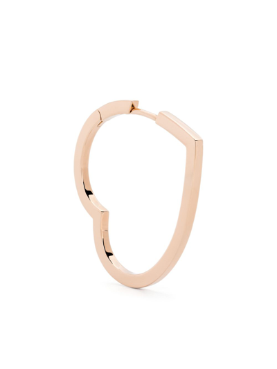 Repossi 18kt Rose Gold Antifer Heart Single Earring In Gold